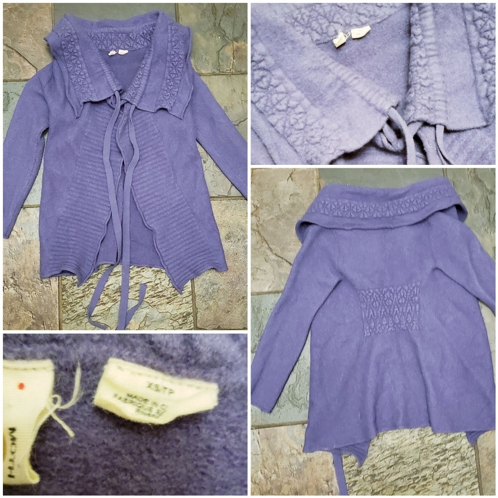 Anthropologie MOTH Purple Cardigan